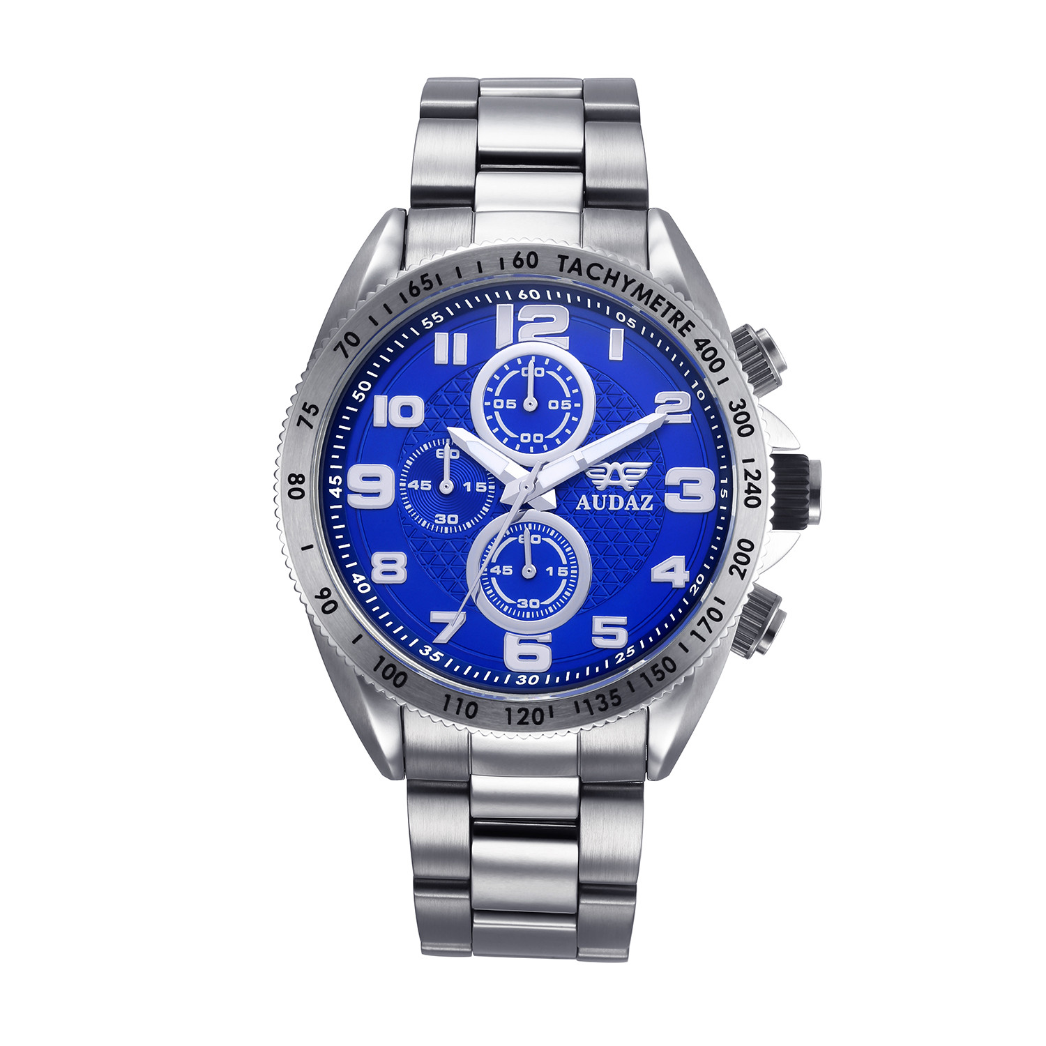 Audaz Sprinter Men\'s Diver Watch 45mm Blue Dial Quartz Chronograph ADZ-2025-02