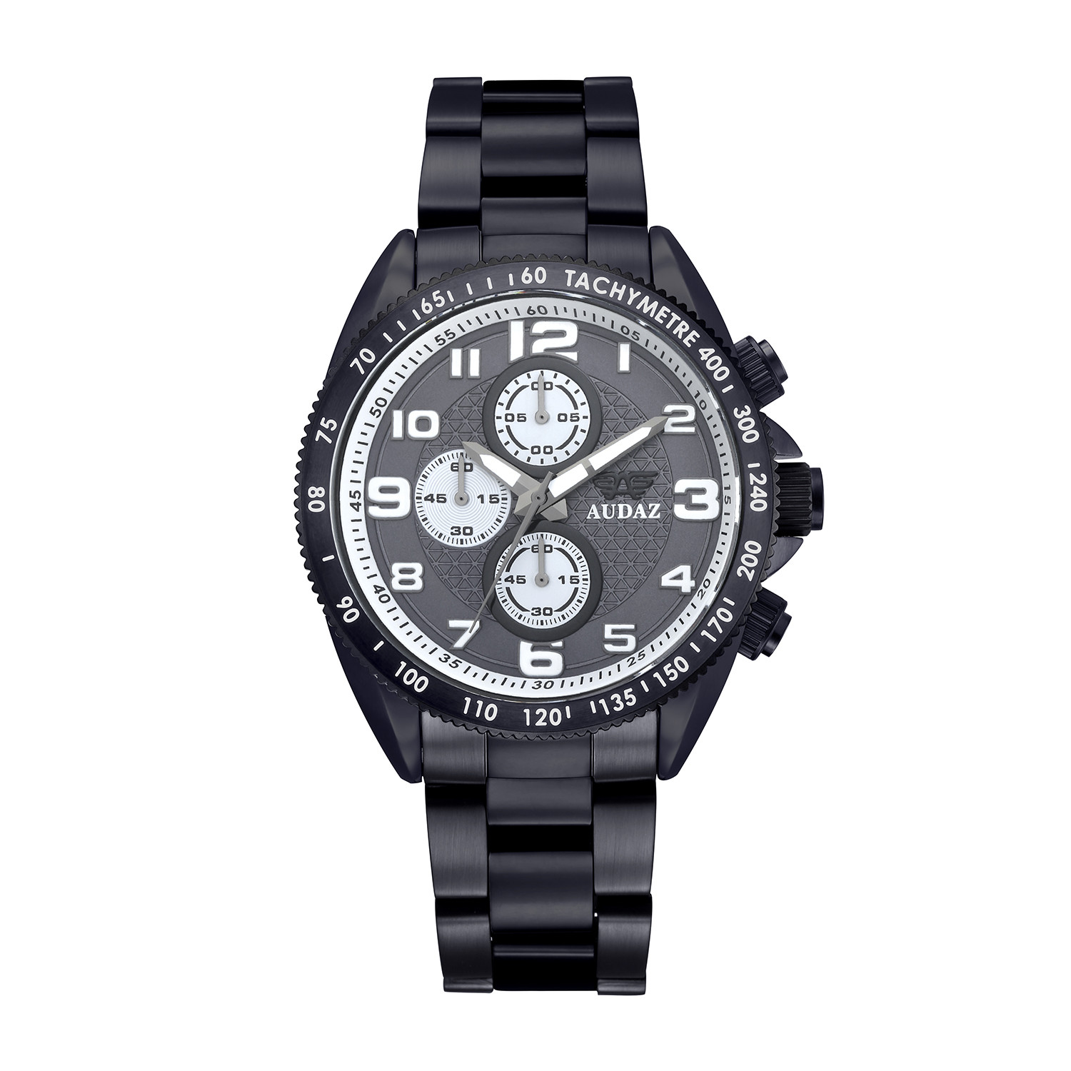 Audaz Sprinter Men\'s Diver Watch 45mm Gray Dial Quartz Chronograph ADZ-2025-03