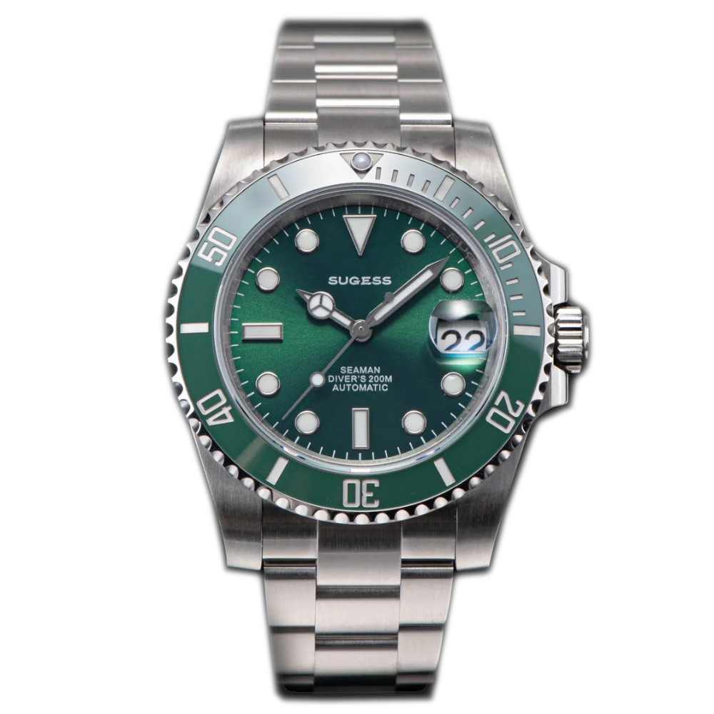 Sugess Sub Hulk Homage 40mm Automatic Seiko NH35A WR200 Men\'s Diver Watch