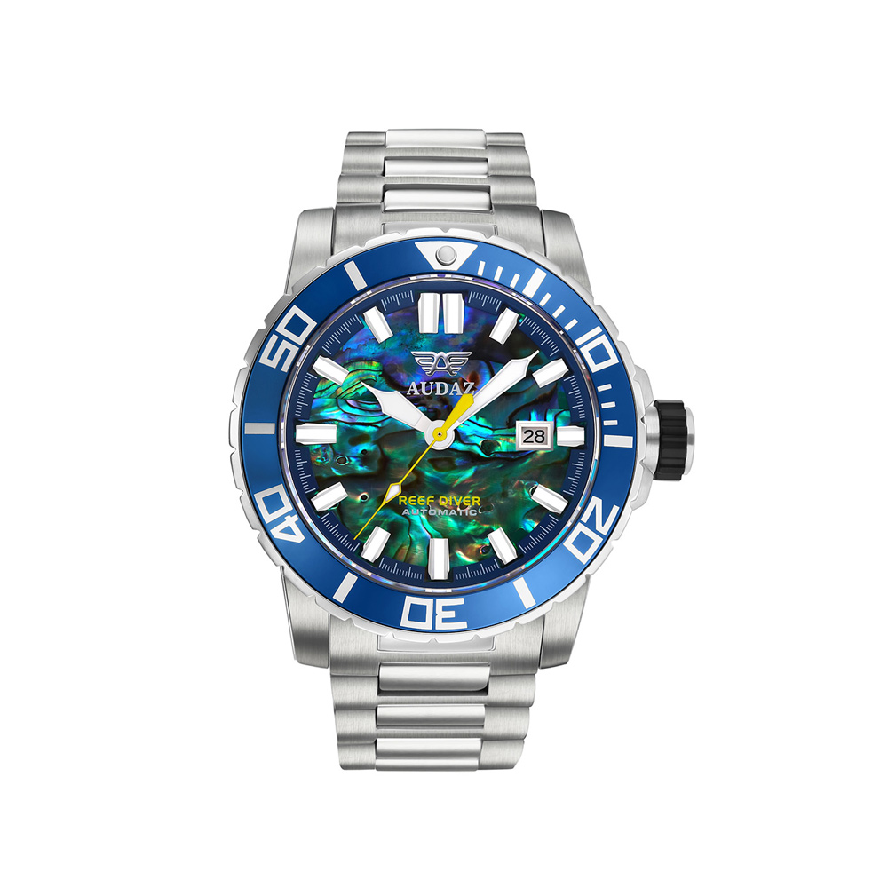 Audaz Reef Diver Abalone Men\'s Diver Automatic Watch 45mm ADZ-2040-08
