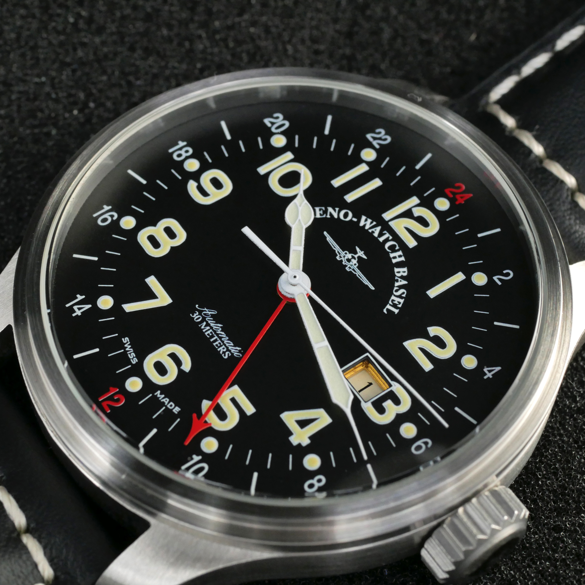 Zeno-Watch Basel OS Pilot GMT (Dual Time) Swiss Men's Watch 47.5mm 3ATM 8563-a1