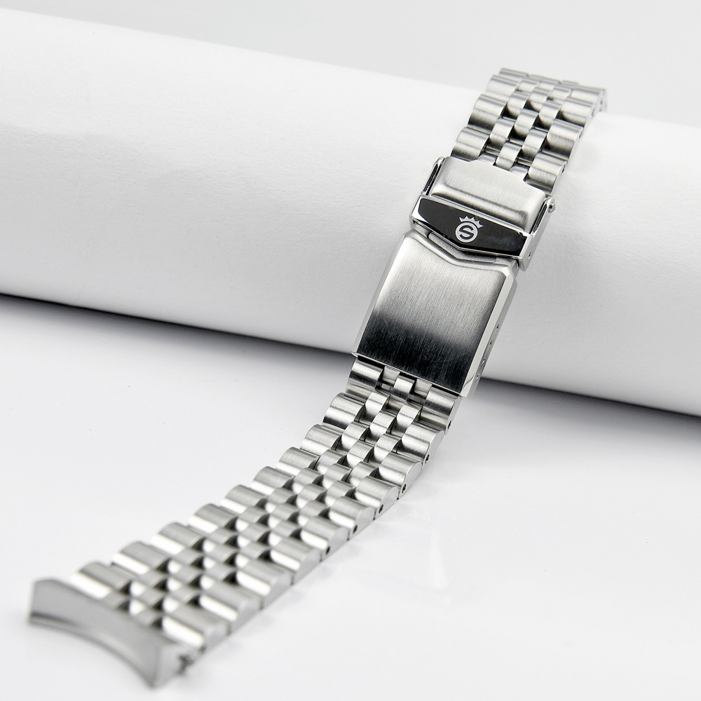 Steinhart Jubilee Bracelet Ocean Curved Stainless Steel Watch 39 20x16mm with curved endlinks 211-0899
