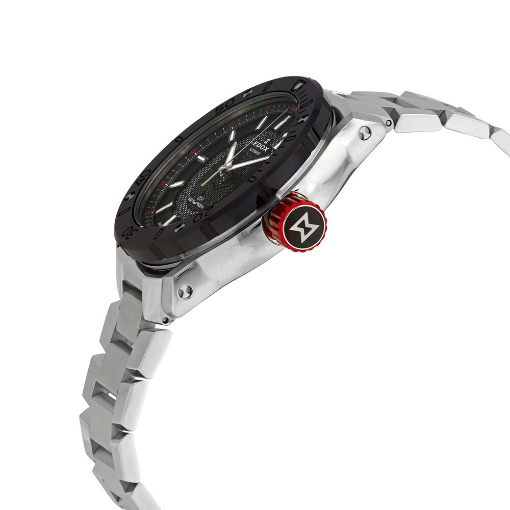 Edox Chronoffshore-1 43mm Automatic WR 500m Black Dial Men's Watch 80099 3RM NIN