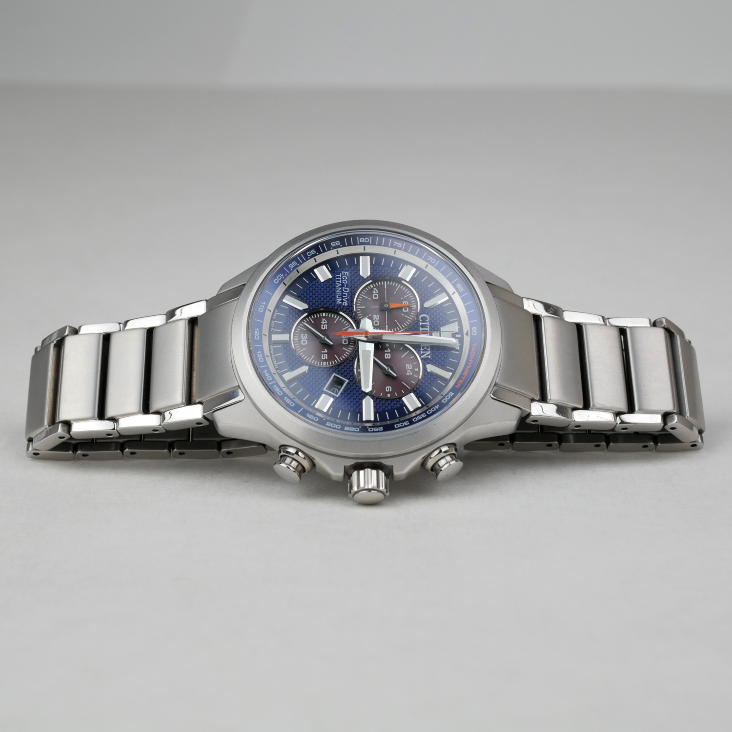 Citizen Eco-Drive Super Titanium Men's Chronograph Watch AT2471