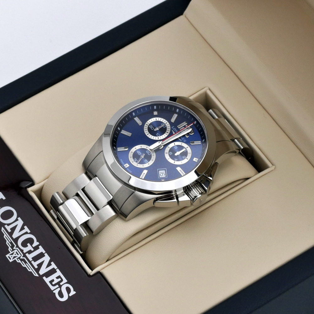 longines conquest chronograph men's watch