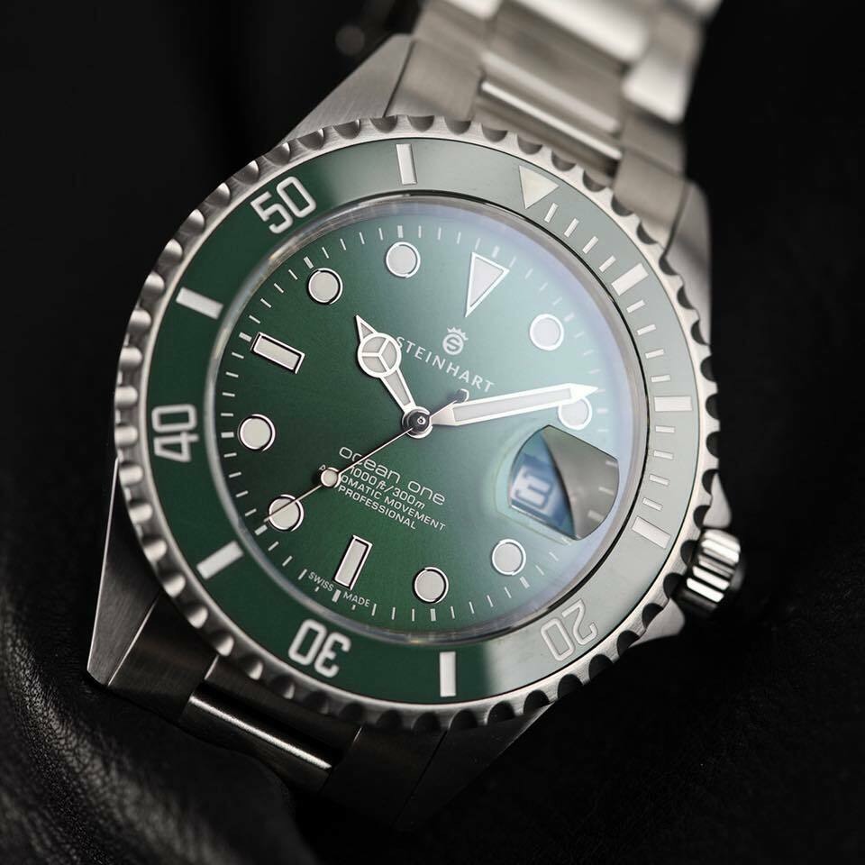 Steinhart Ocean One Green Ceramic 42mm Swiss Automatic Diver Watch