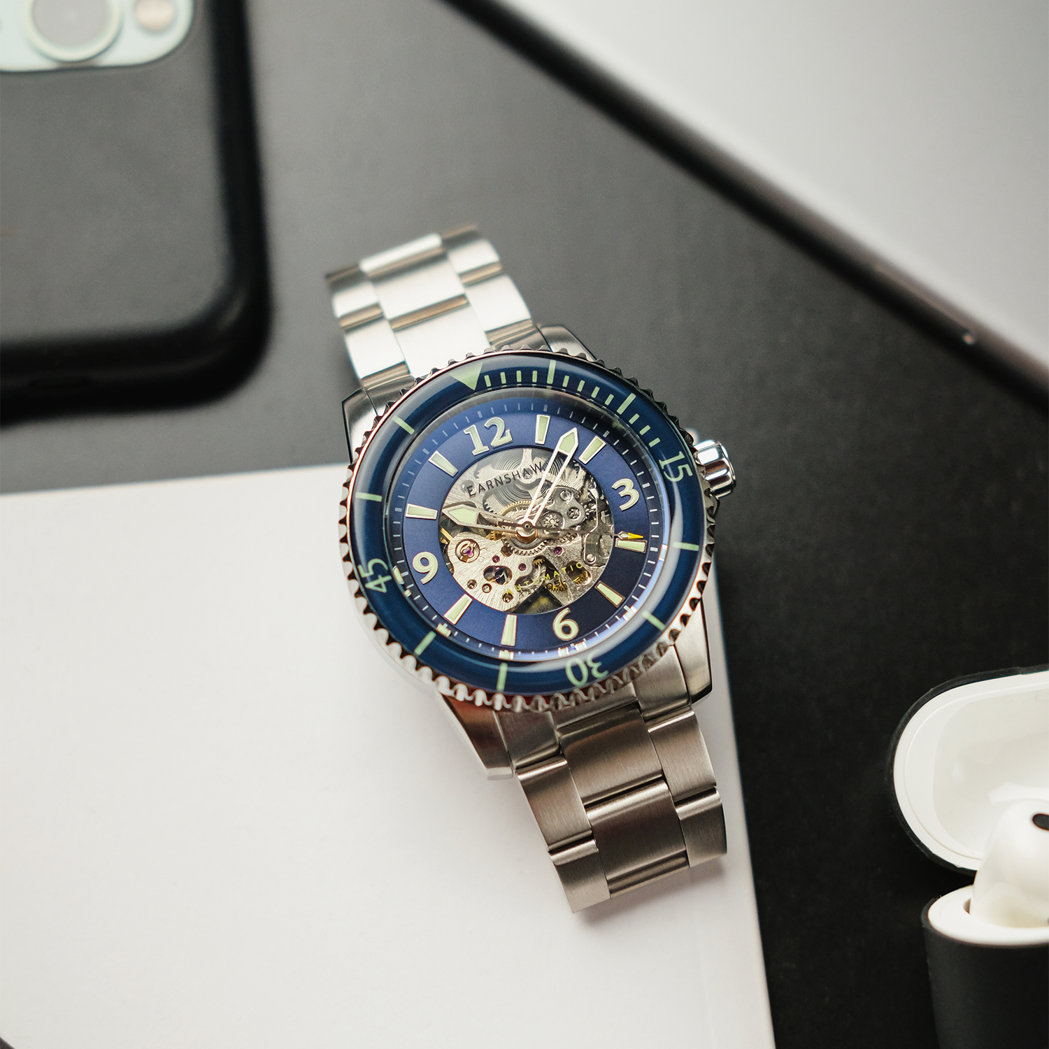 Thomas Earnshaw 43mm Men's Automatic Watch ADMIRAL LIMITED EDITION