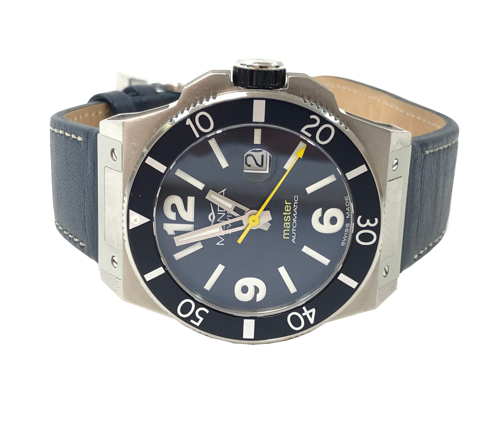 Mondia Swiss Master Automatic Men's Watch ETA-2824 10ATM Black 