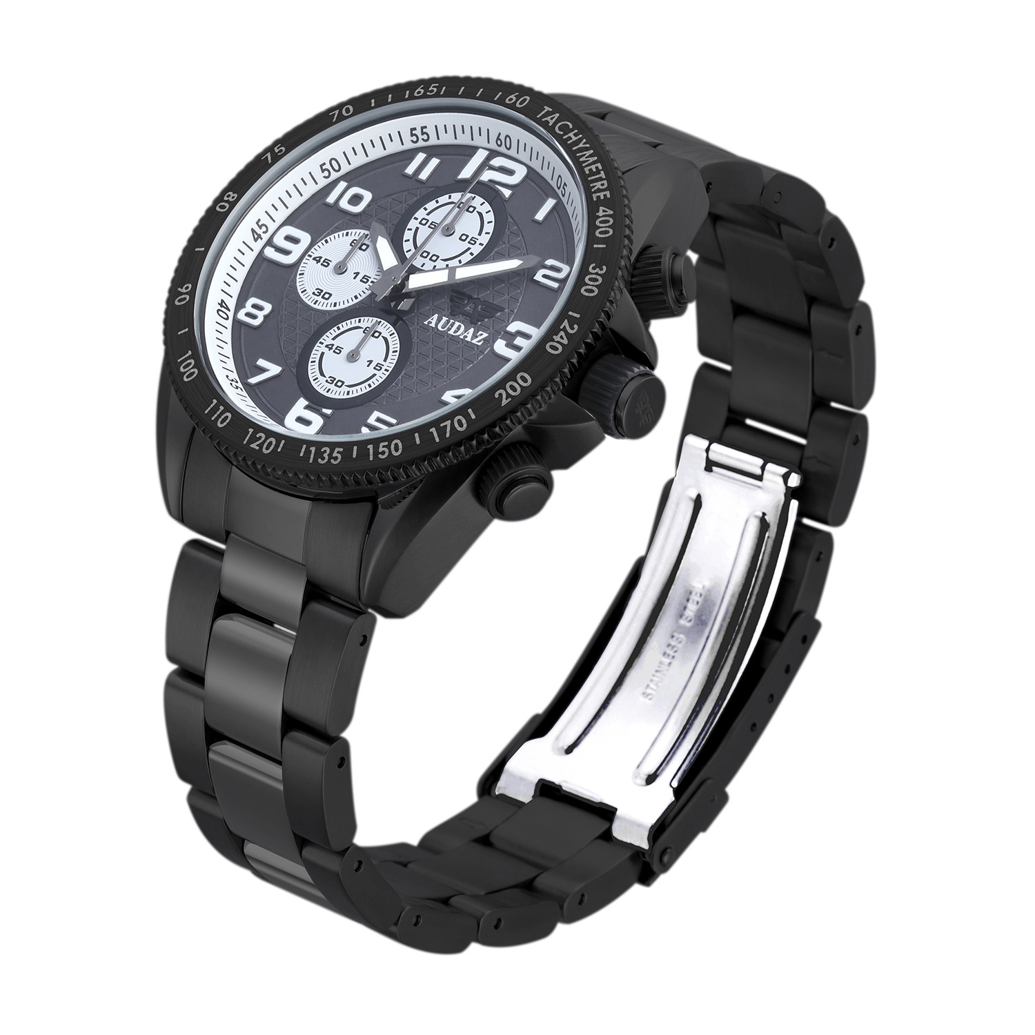 Audaz Sprinter Men's Diver Watch 45mm Gray Dial Quartz Chronograph ADZ-2025-03