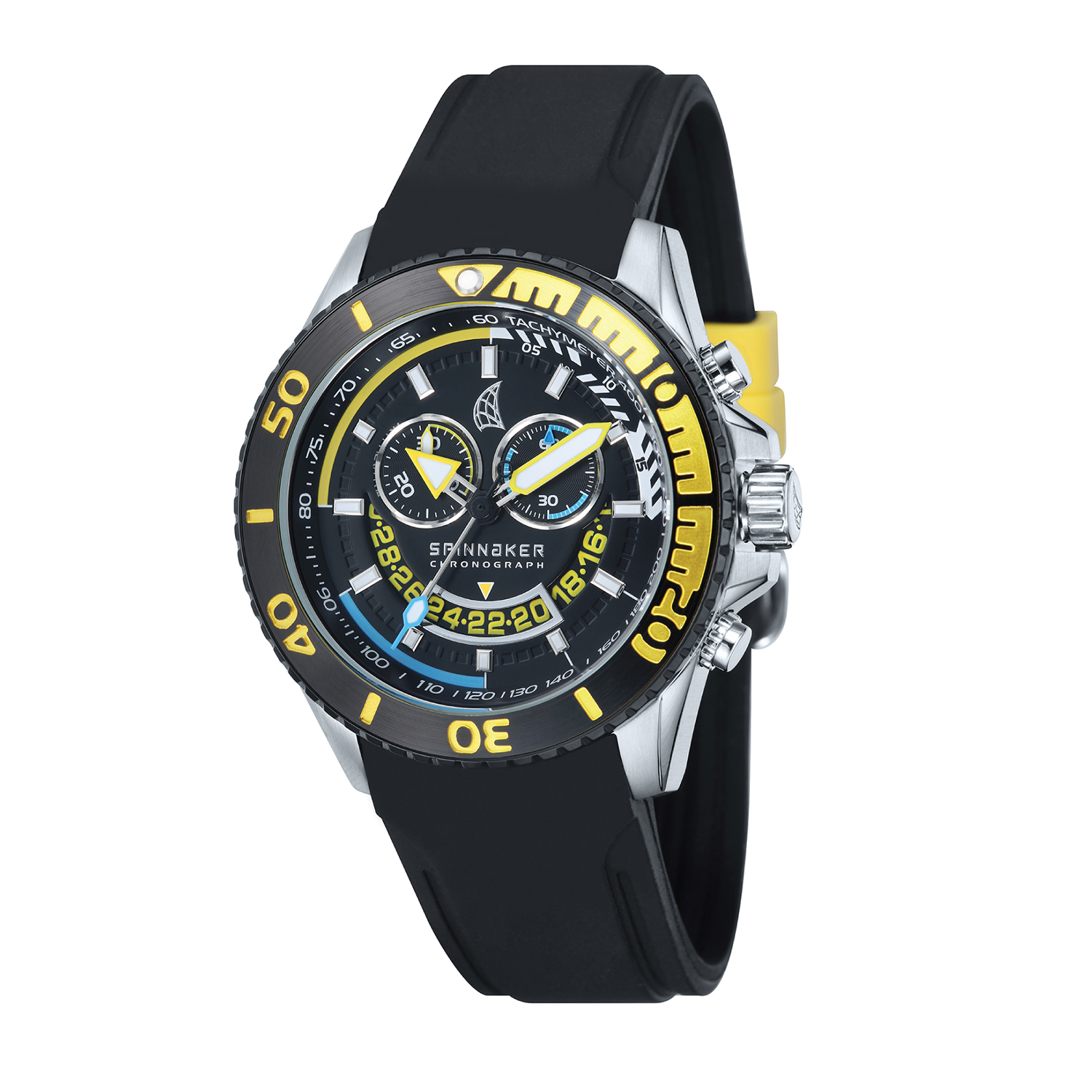 Spinnaker Amalfi Chrono SP-5021-07 Men's Swiss Watch Black