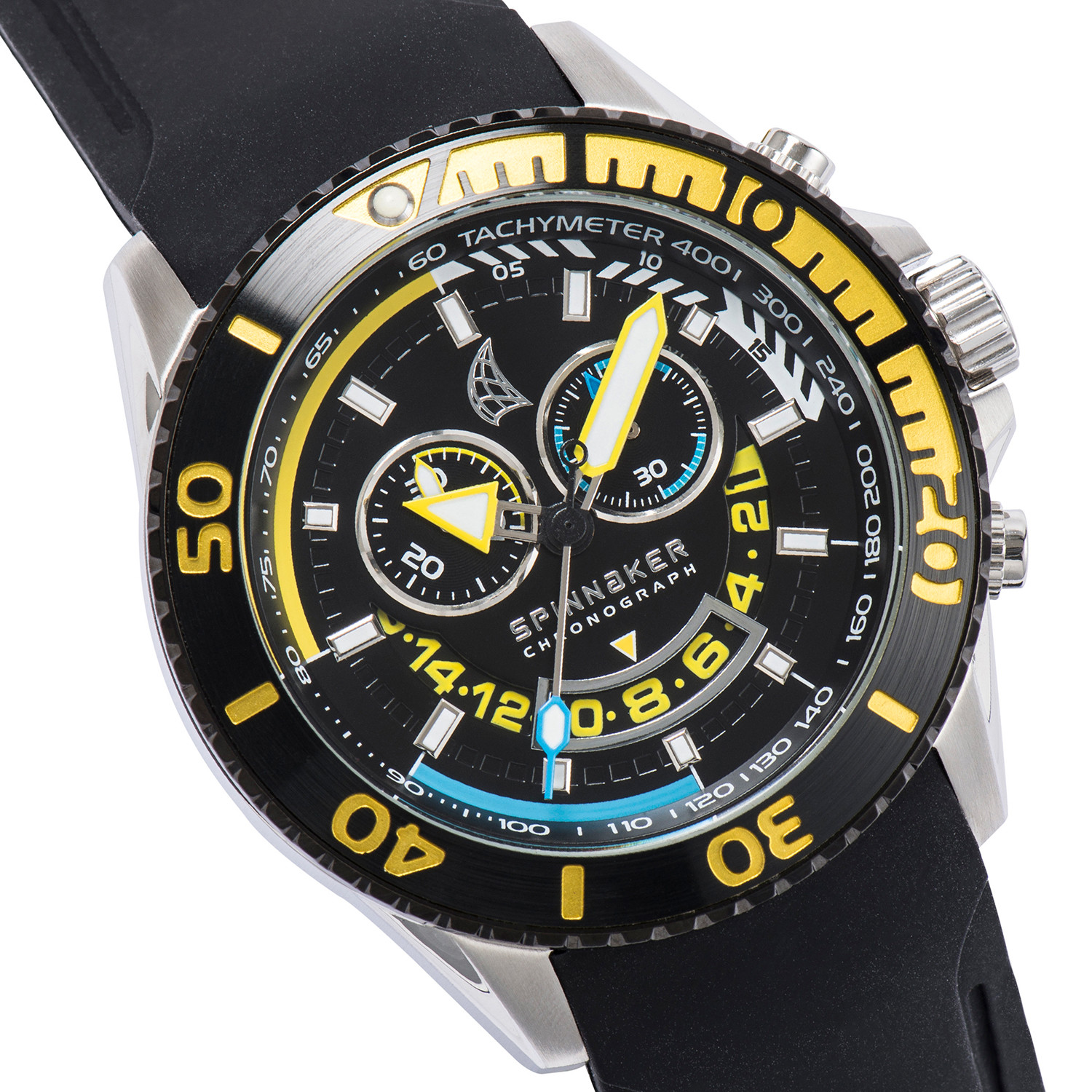 Spinnaker Amalfi Chrono SP-5021-07 Men's Swiss Watch Black