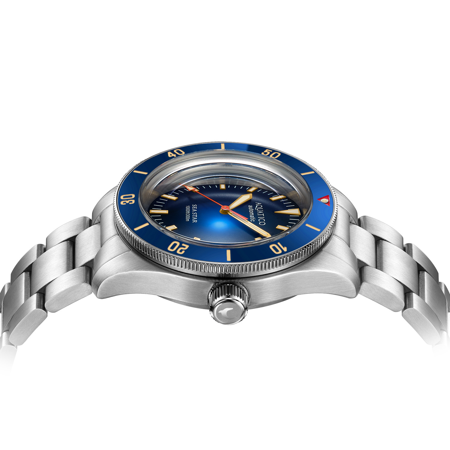 Aquatico Sea Star V2 42mm Automatic Men's Diver Watch Blue Dial/Blue Bezel AQ1009S-BL-NH35