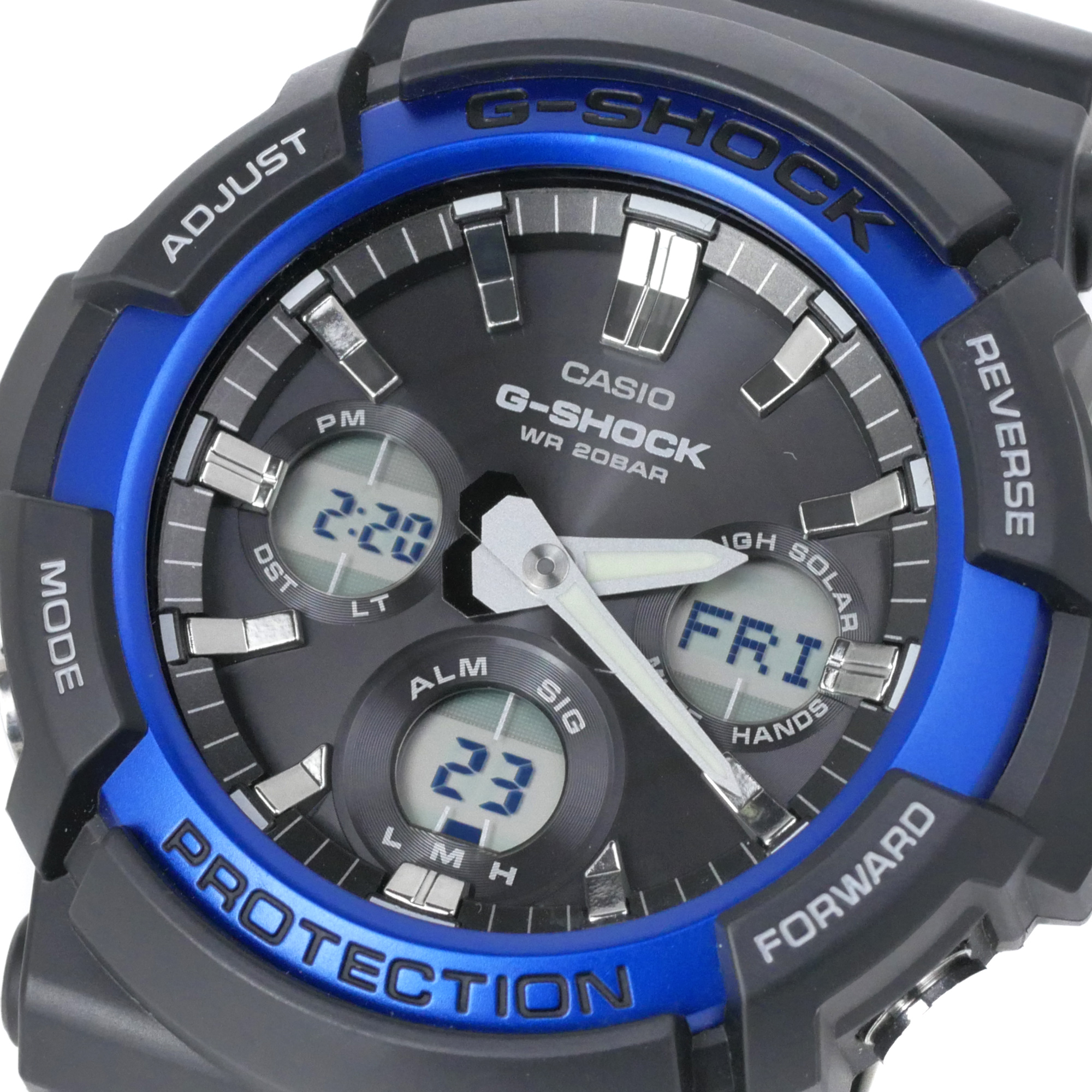 Casio G-Shock Solar Powered Analog-Digital Watch GAS100B-1A2