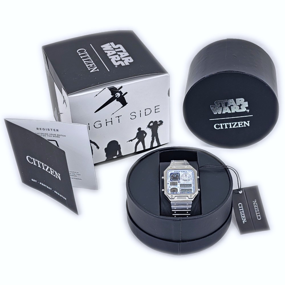 Citizen Star Wars R2-D2 Droid Ana-Digi Quartz Stainless Steel Silver Watch