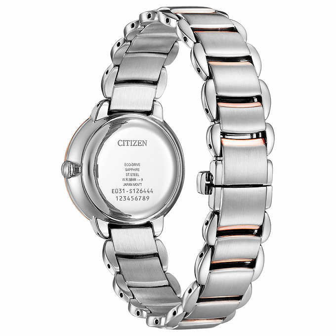 Citizen Eco-Drive Classic Stainless Steel Ladies Quartz Watch Two-Tone EM0926-55Y