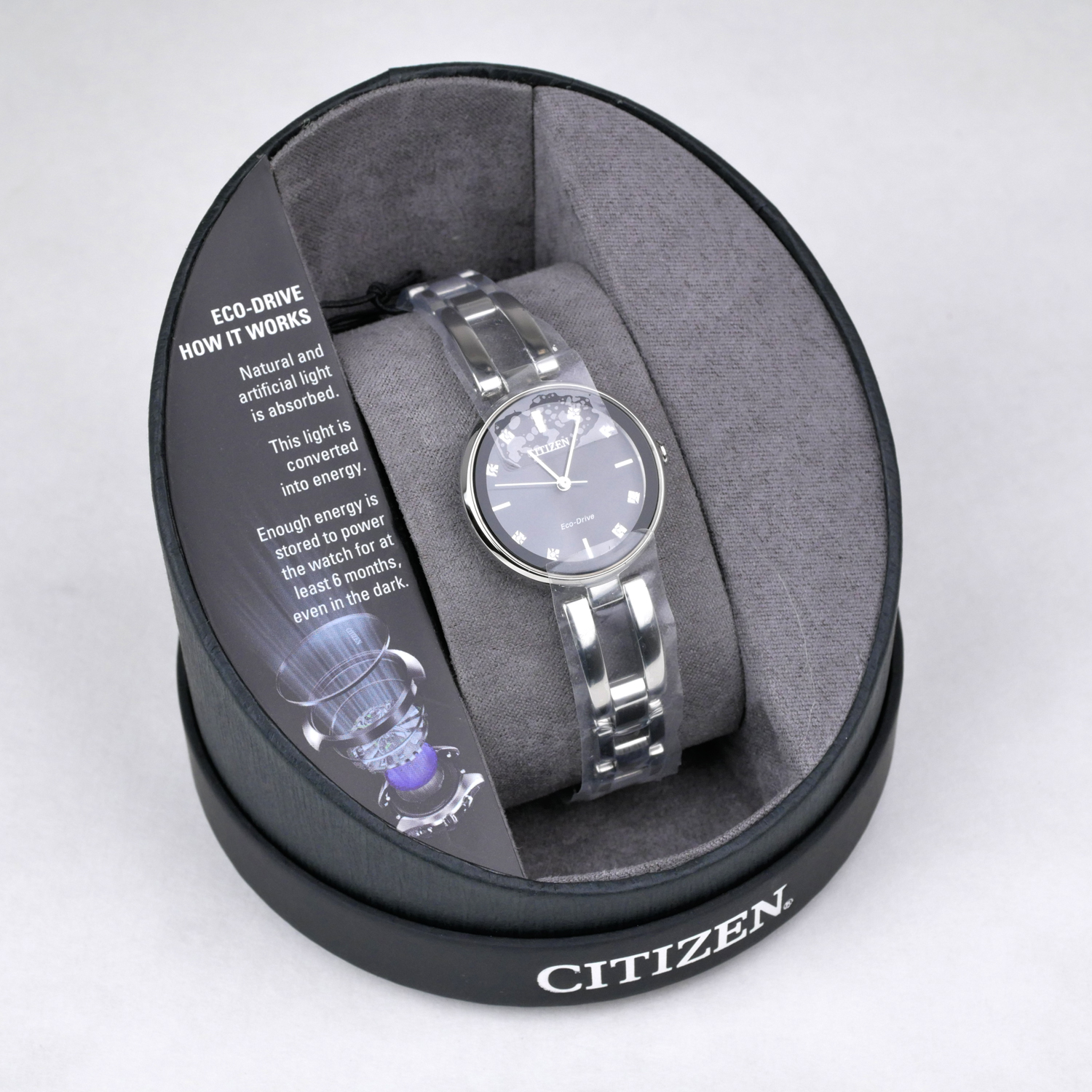 Citizen Eco-Drive Stainless Steel Ladies Watch EM0636-55F