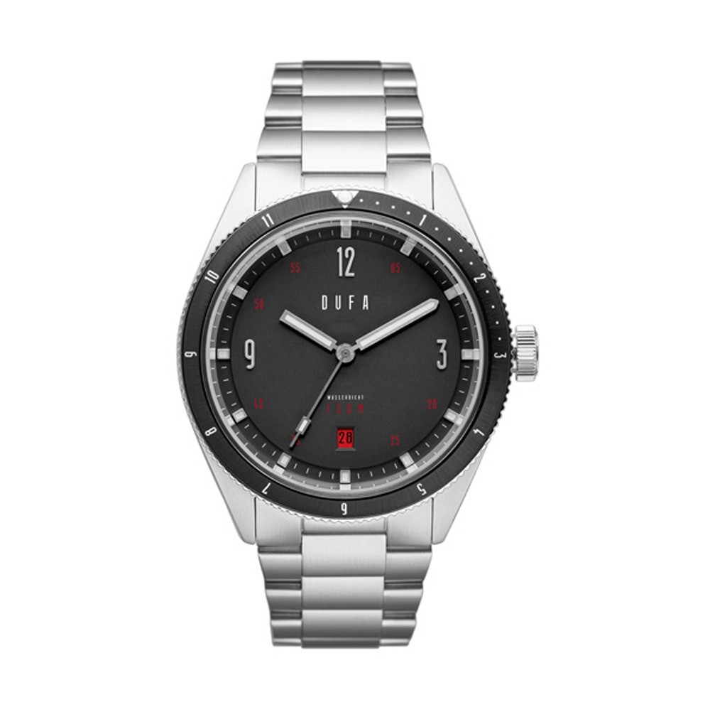 Dufa Freitaucher Automatic Silver/Gray Men's Watch DF-9034-11