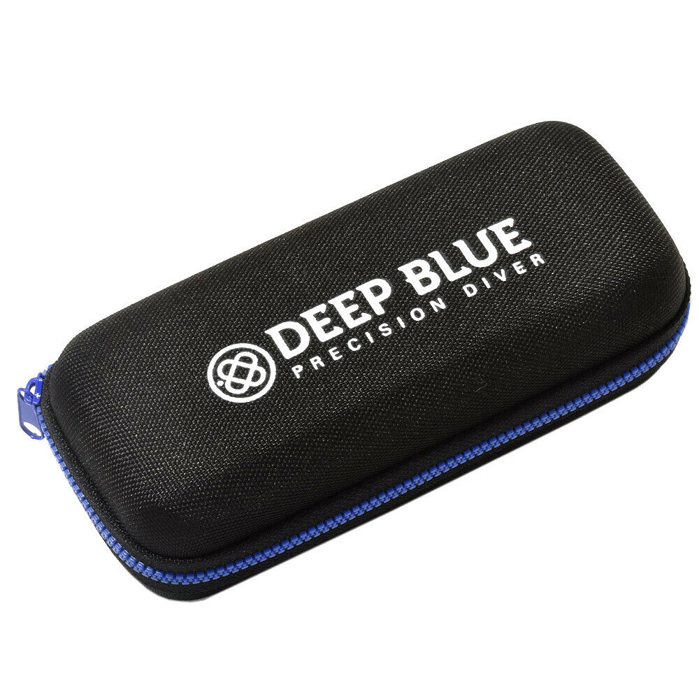 Deep Blue Master 1000 II 44mm Automatic Diver Men Watch North America Satellite Blue Silicone Strap