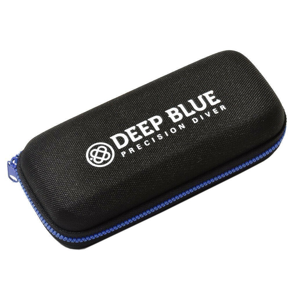 Deep Blue Master 1000 II 44mm Automatic Diver Watch Black Ceramic Bezel/Full Luminous Orange Dial/Green Silicone Band