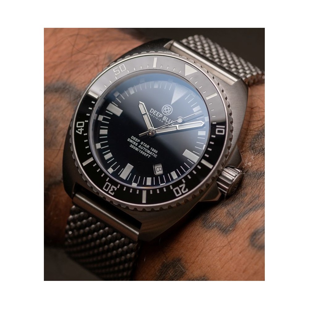 Deep Blue Deep Star 1000 Expedition 45mm Automatic Diver Men's Watch WR300