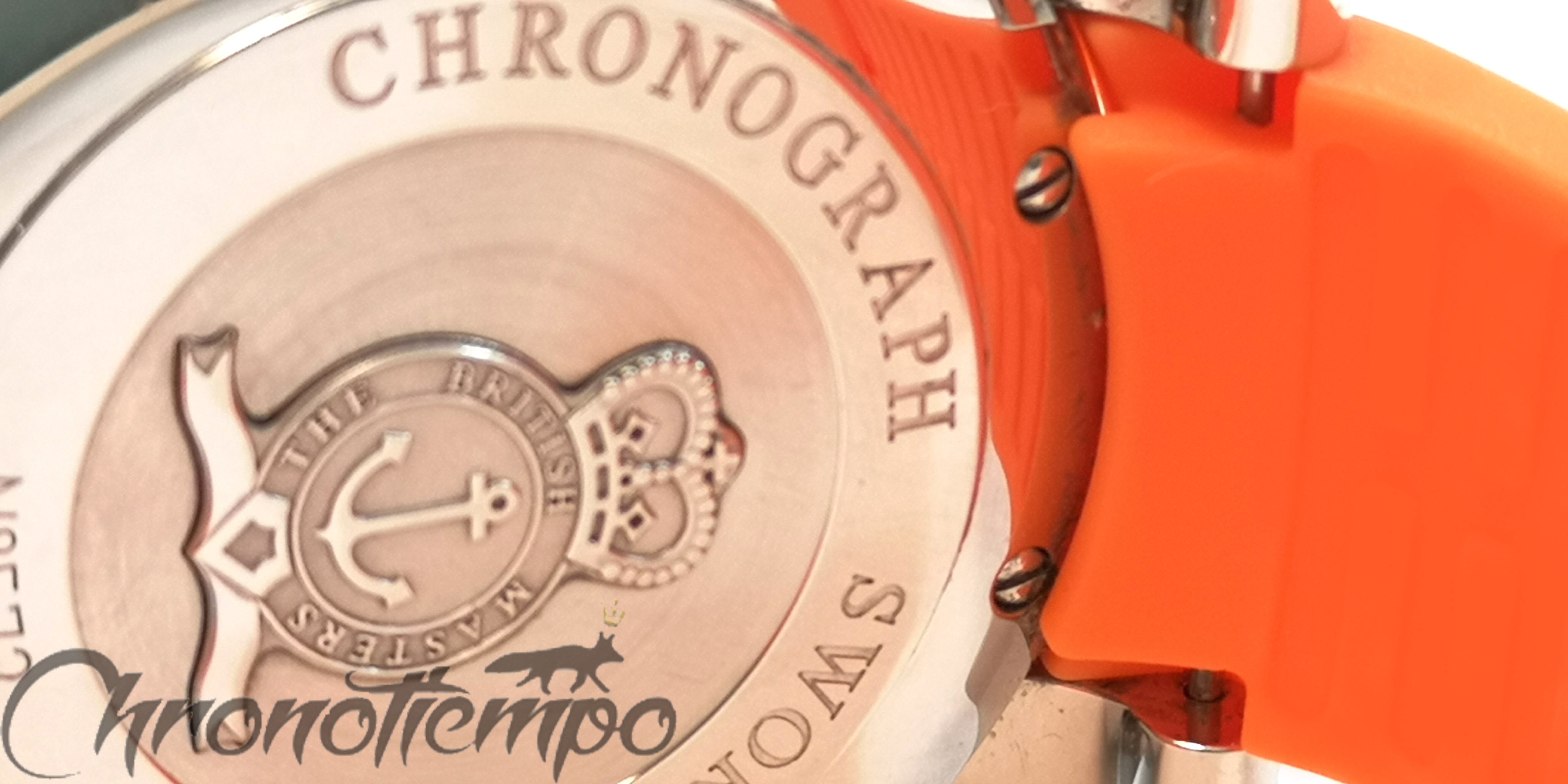 Chronotiempo Curved Orange Silicone Watch Band Strap 22mm For Graham Swordfish Bracelet Free Tools