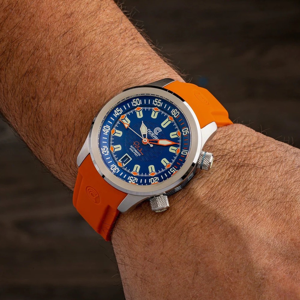 Ocean Crawler Paladino WaveMaker V2 - Blue 43.2mm Automatic Men's Diver Watch WR600