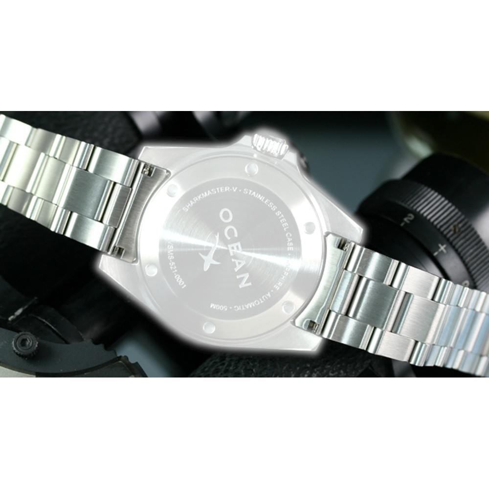 OceanX 21 Stainless Steel Watch Band Bracelet Strap Deployant Clasp Sharkmaster