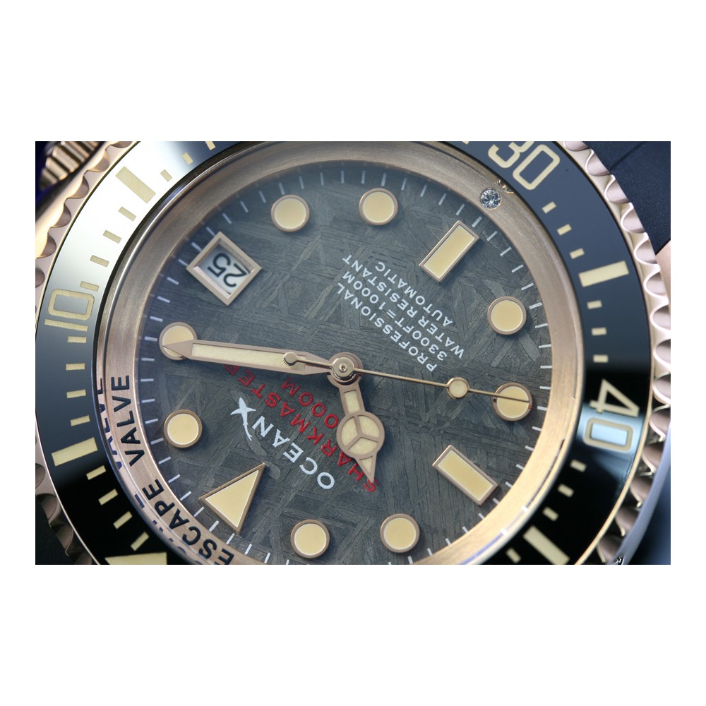 OceanX Sharkmaster 1000 Meteorite 44mm Men Diver Watch SMS1001M Limited Edition
