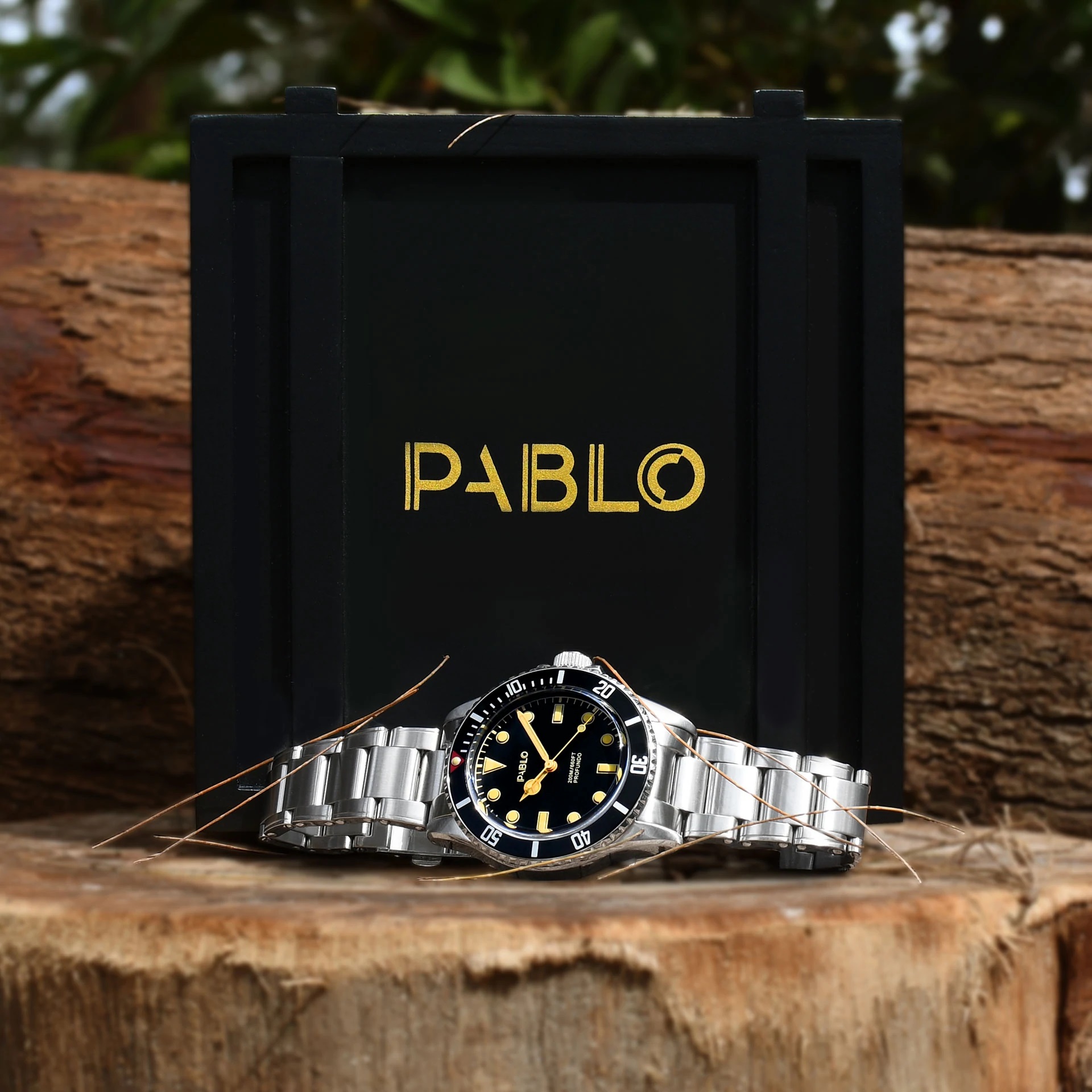 Pablo Profundo Automatic Men's Watch Black Dial / Black Bezel VB-1 Limited 200pcs