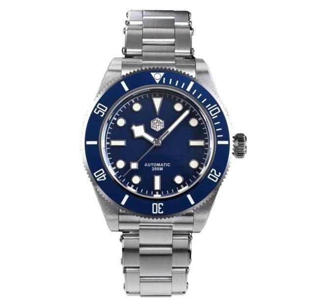 San Martin SN008-G 40mm Blue Automatic Diver Watch PT5000