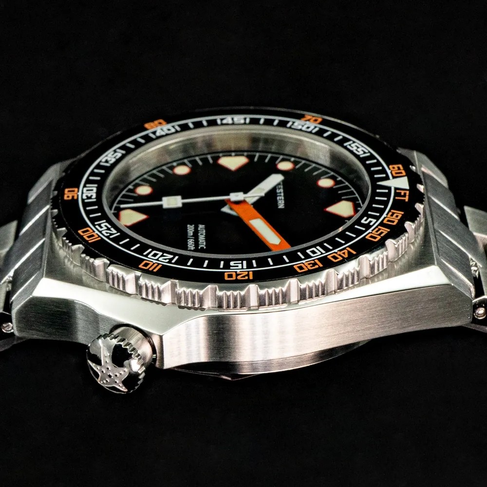 Seestern Vintage Sub 600T Black Ceramic 40mm Automatic Men's Diver Watch WR200