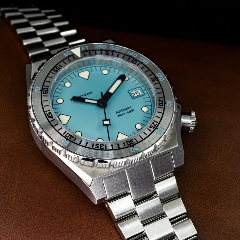 Seestern T|ff@ny Blue Vintage Sub 600T 40mm NH35A WR200 Men Diver Watch S407