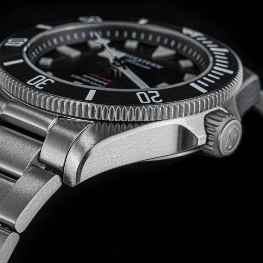 Seestern S430 Titanium Black Professional 39mm Diver Mens Seiko NH38 Automatic Watch