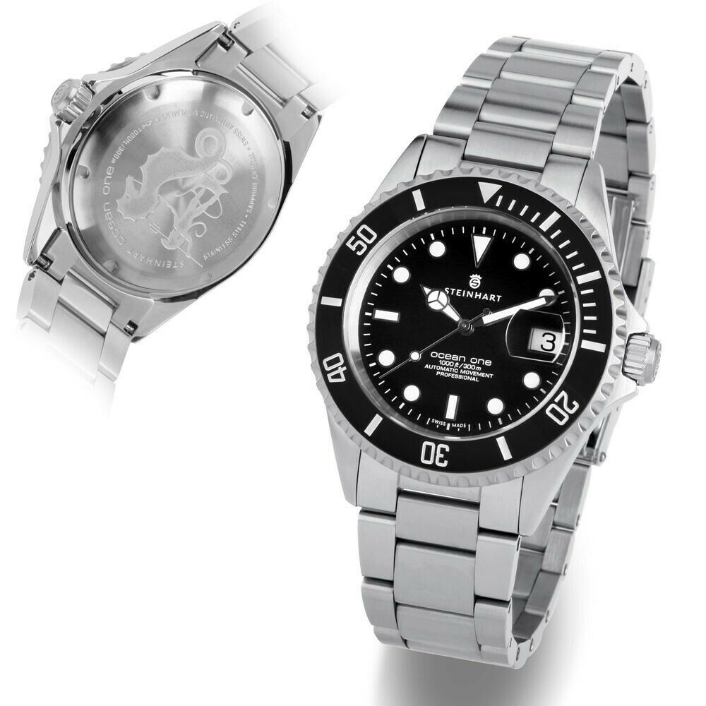 Steinhart Oyster 211-0705 Swiss Stainless Steel Watch Bracelet Ocean One Curved Links 22 x 18