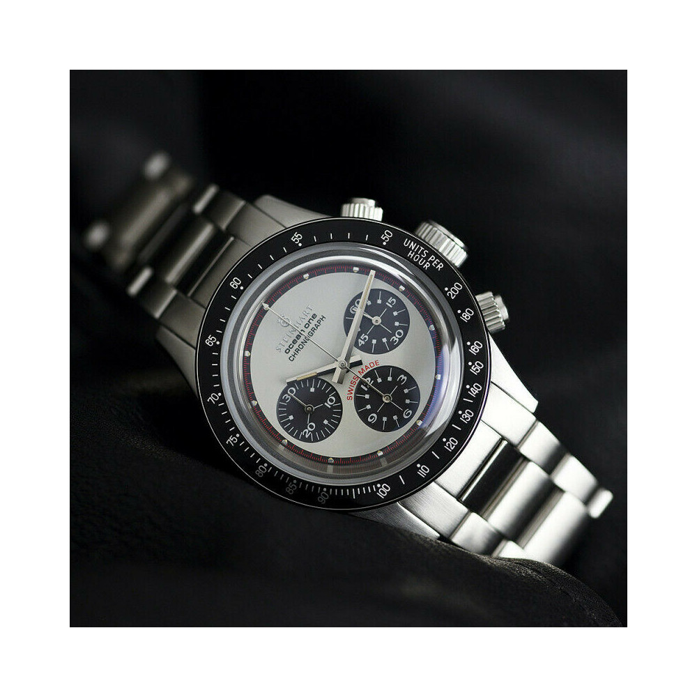 Steinhart Ocean One Vintage Chronograph Luxury Swiss Automatic Watch 108-0632