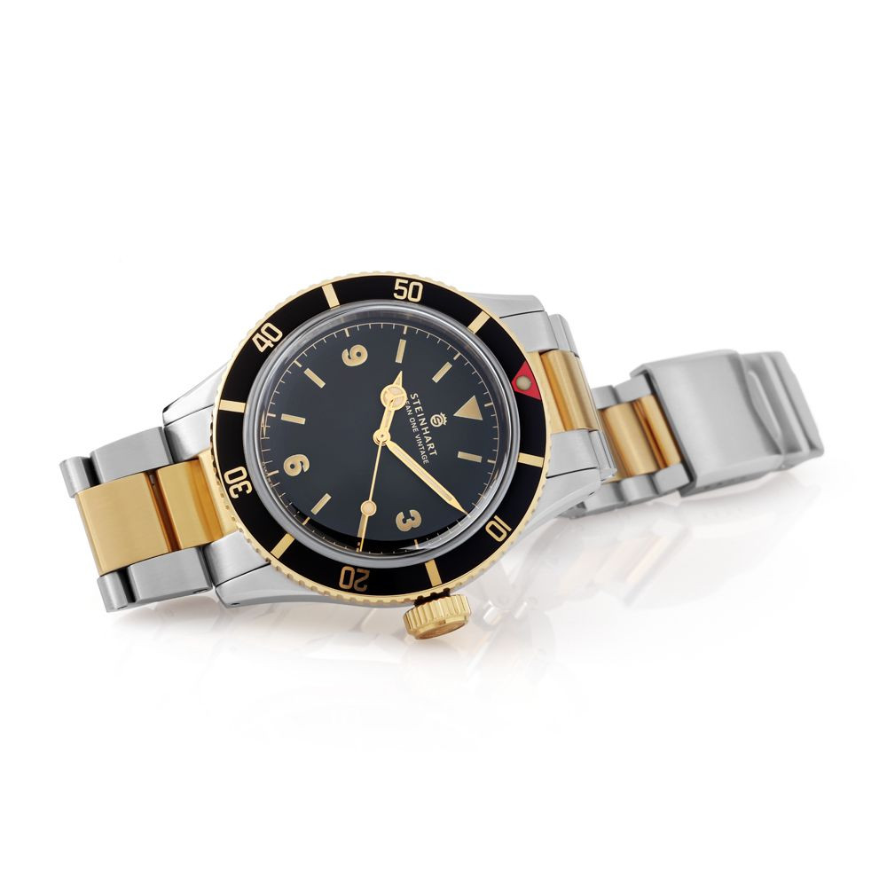 Steinhart Ocean One Vintage two-tone 42mm Automatic SW200 Men's Diver Watch 103-1039