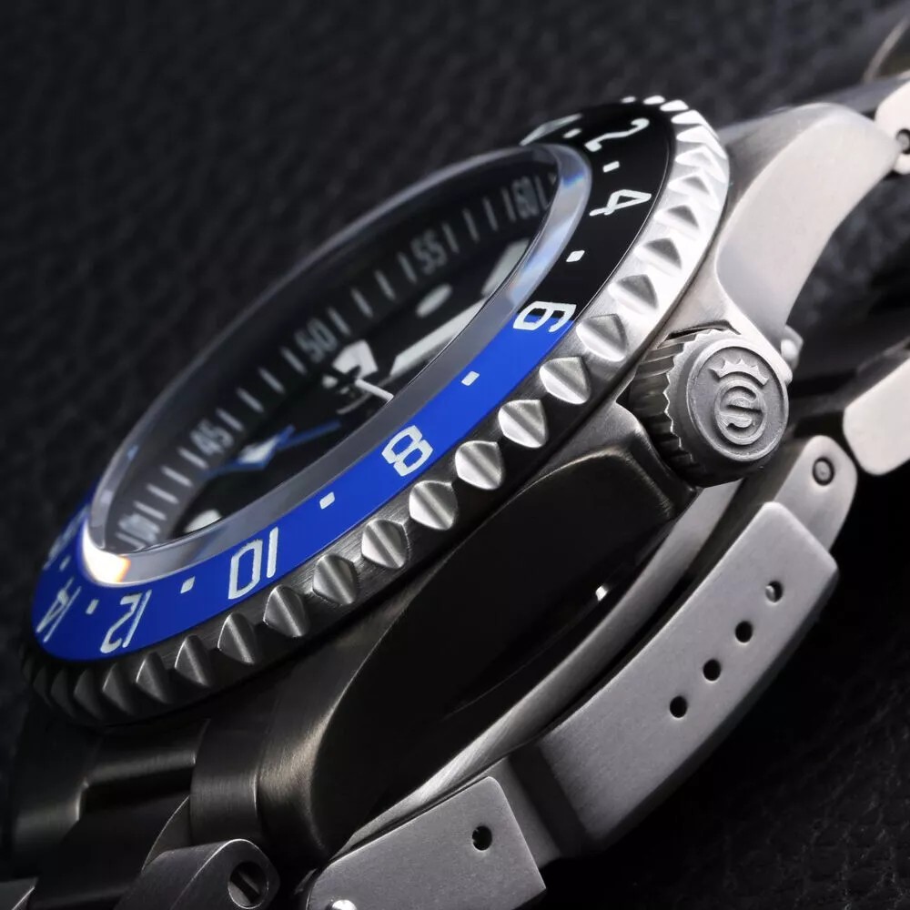 Steinhart Ocean 39mm GMT Titan Premium Ceramic Swiss Automatic Watch 103-1384