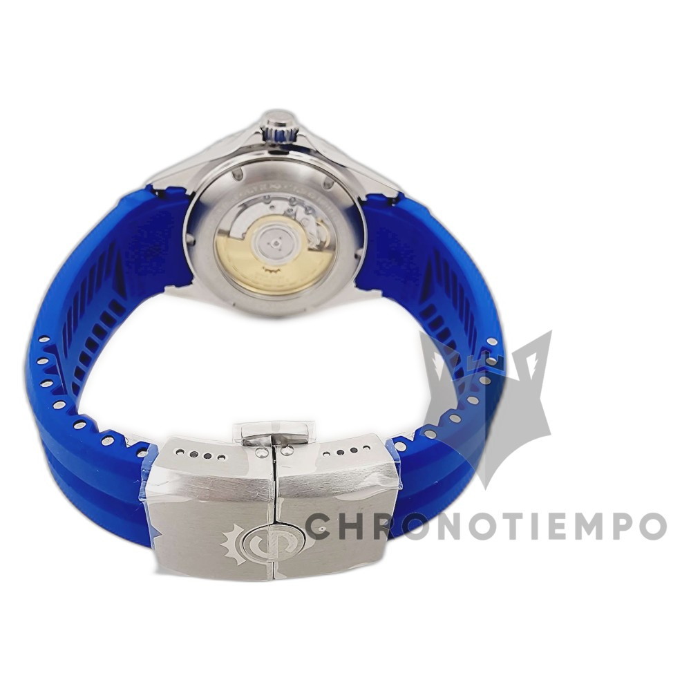 Steinhart Rubber Silicone Band Strap Blue 22mm Ocean 42 44 Clasp Steel 211-1339