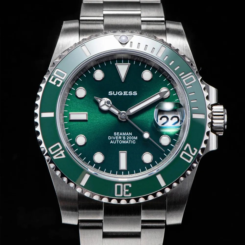 Sugess Sub Hulk Homage 40mm Automatic Seiko NH35A WR200 Men's Diver Watch
