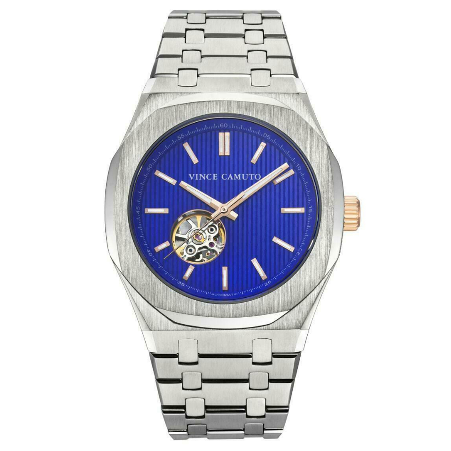 Vince Camuto Men\'s Stainless Steel Classic Automatic Watch VC/1152BLSV