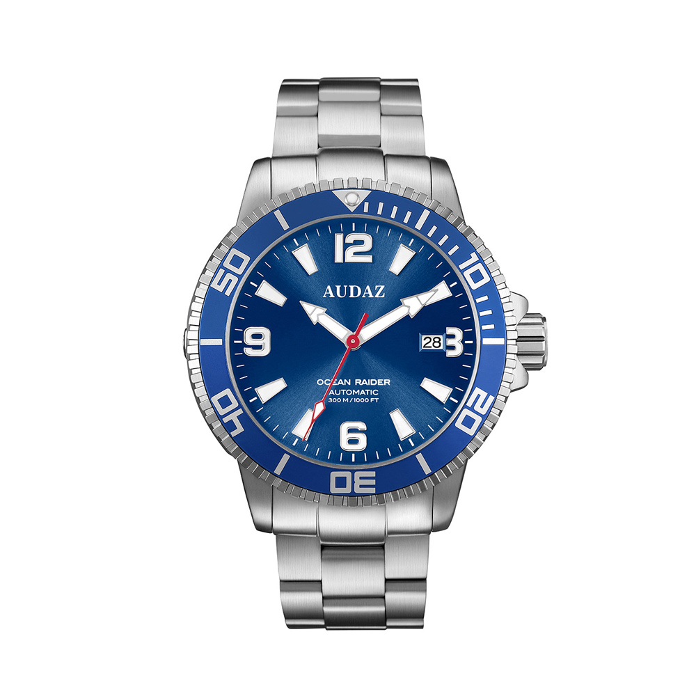 Audaz Ocean Raider Blue Dial Men's Diver Automatic Watch 45mm ADZ-2060-02