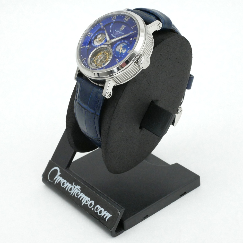 WALDHOFF Ultramatic 42.5mm Royal Blue Tourbillon Men's Watch MW705D