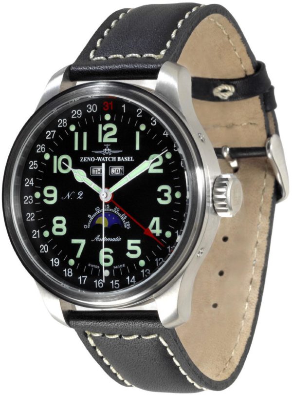 Zeno-Watch Basel OS Pilot full calendar Men's Watch 47.5mm 3ATM 8900-a1
