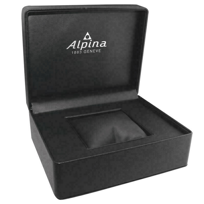 Alpina Alpiner Regulator Automatic Swiss Watch Dark Blue Guilloché Dial Brown Leather Strap AL-650NNS5E6