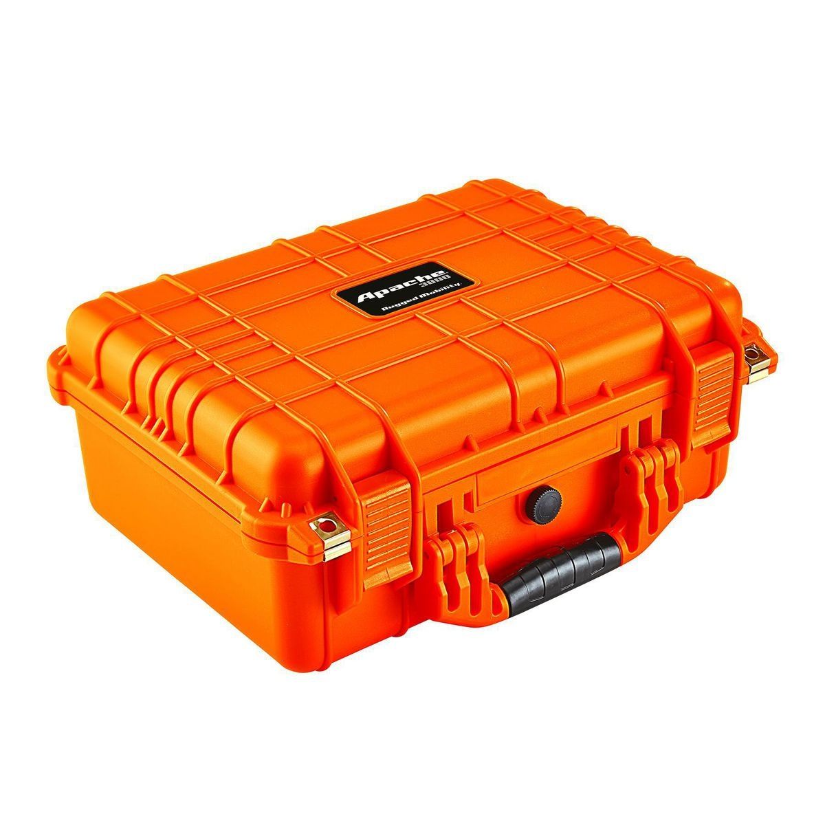 Orange Apache 3800 Weatherproof Protective Case, X-Large, Watertight, dust-tight, impact resistant protective case