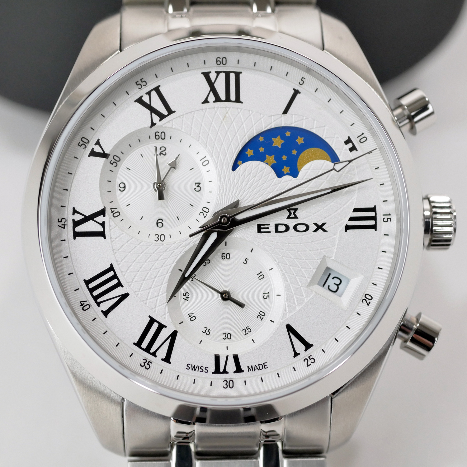 Edox Les Vauberts 01655-3M-ARN Men's Swiss Watch