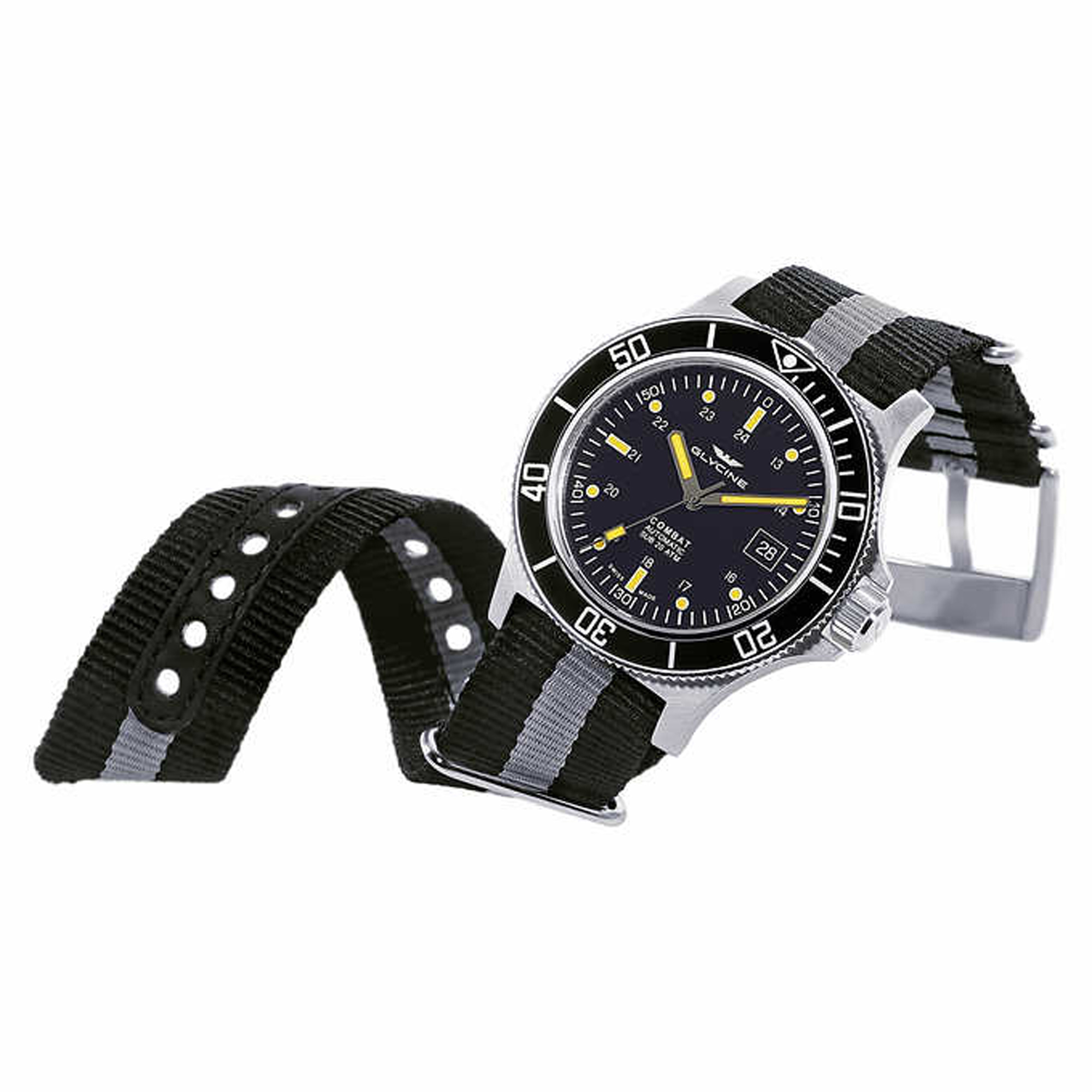 Glycine Combat Sub 42mm Automatic Swiss Men's Watch GL0083