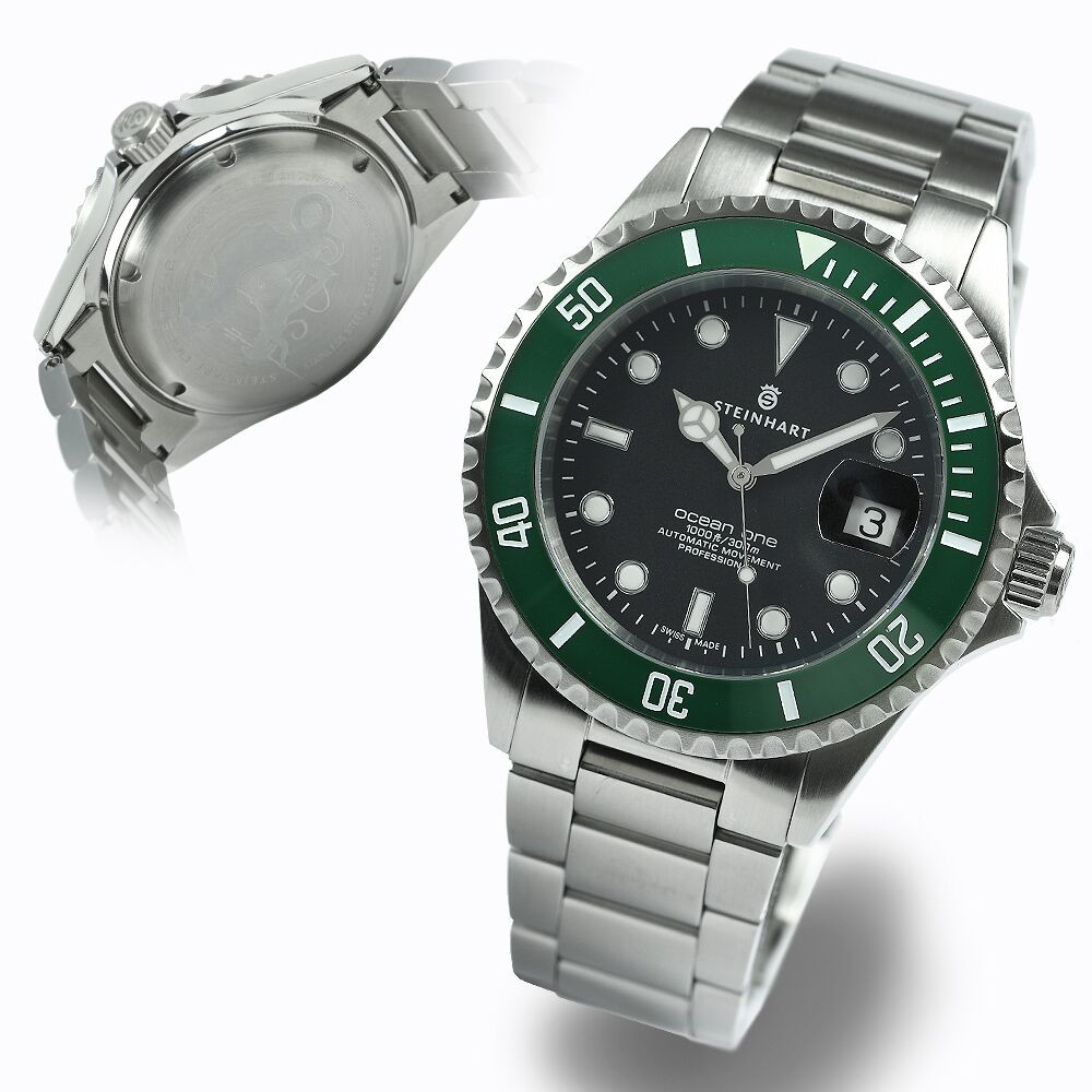 Steinhart Ocean 1 Green Ceramic 42MM swiss Automatic Watch 103-1031