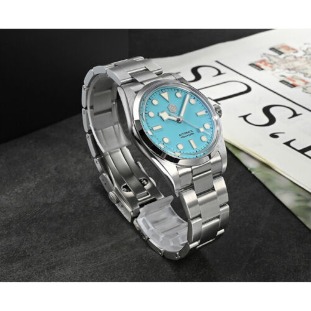 San Martin Diving SN021-G-B2 36mm Automatic Tiffany Blue Dial Diver Watch