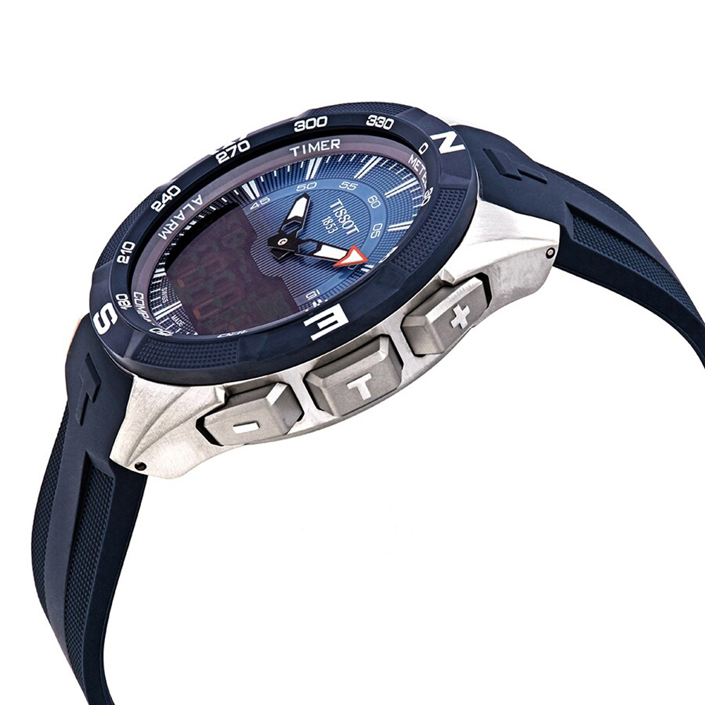 TISSOT T-Touch Expert Solar II Blue Dial 45mm Men's Analog-Digital Watch T110.420.47.041.00
